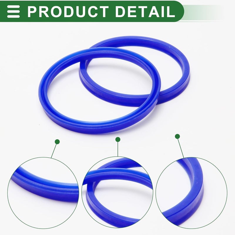 TUCKBOLD Universal Oil Seal UN Lip Seal Ring Rotary Shaft Seal 85x95x8mm High Pressure TPU Blue 5 Pcs - Image 5